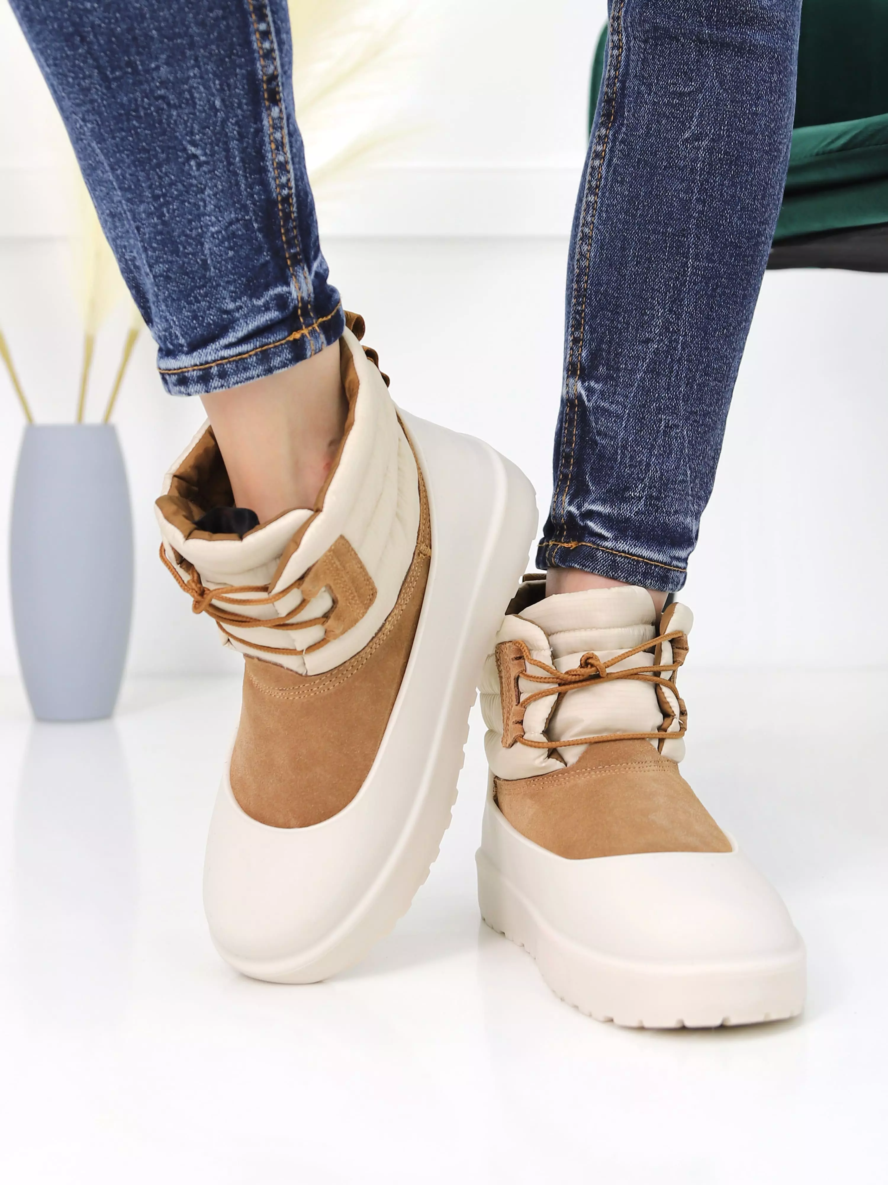 ❎ Купить UGG Classic Mini Lace-up Weather Chestnut арт 1120849 за