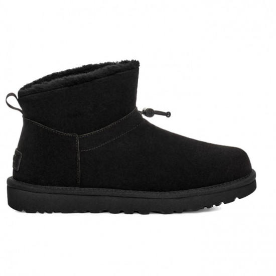 ❎ UGG Classic Mini Toggler Black ❎ Женские угги UGG Classic Mini Toggler Black