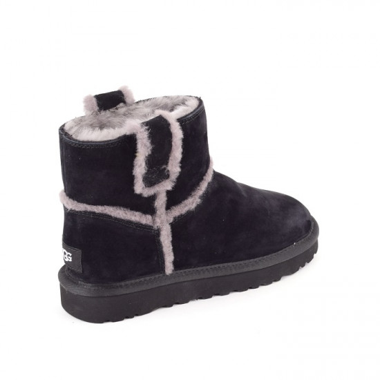 Женские угги UGG Mini Spill Seam Boot Black