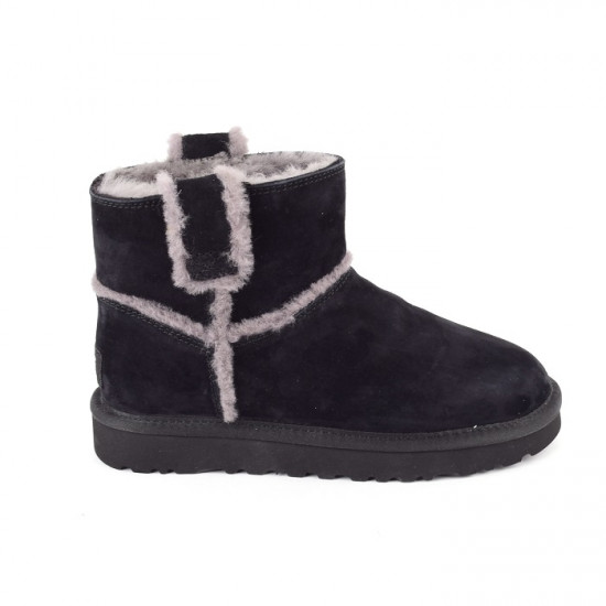 Женские угги UGG Mini Spill Seam Boot Black